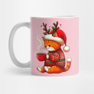 I Love Coffee Christmas And Cats, Cat And Coffee Mug